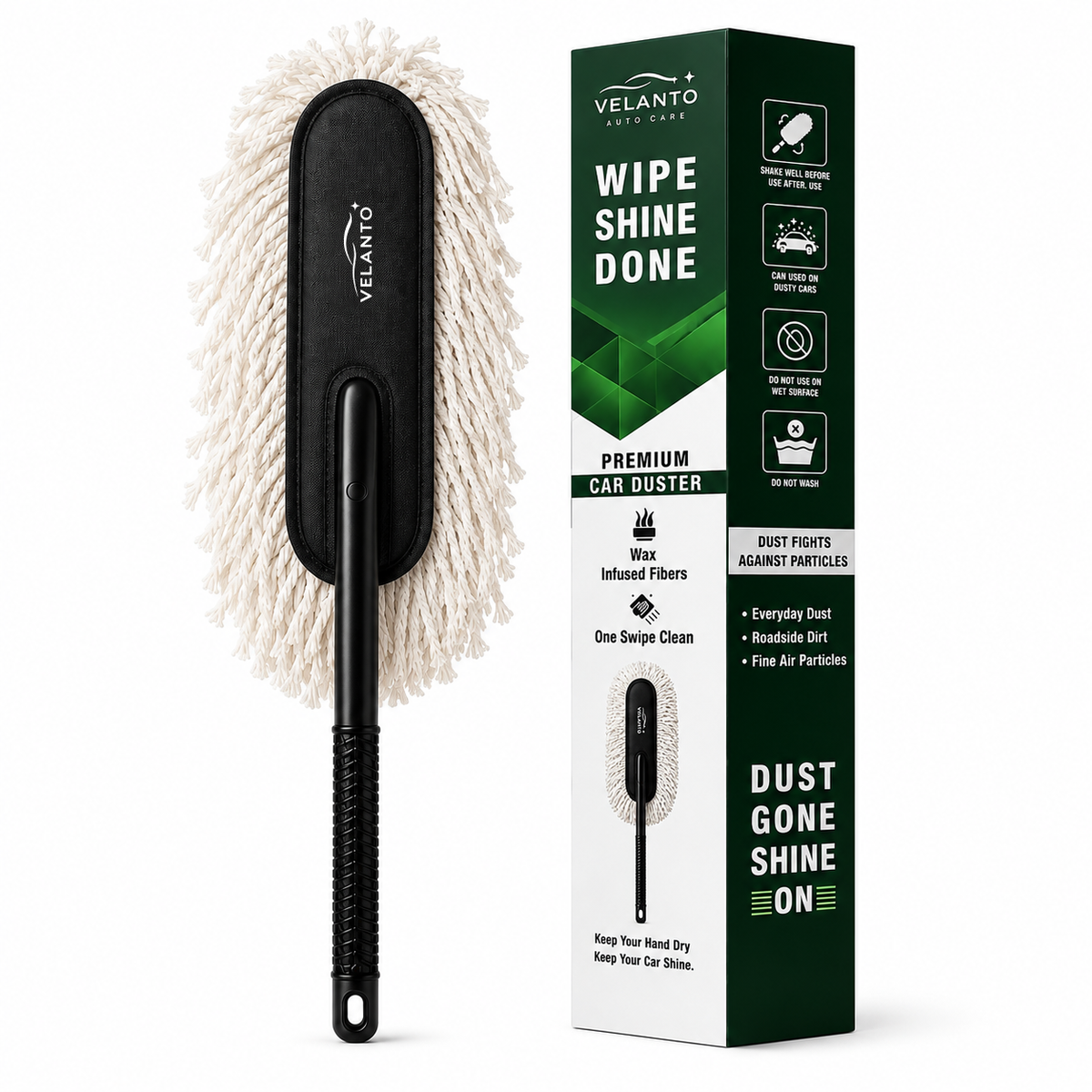 VELANTO Ceramic Wax Infused Car Duster