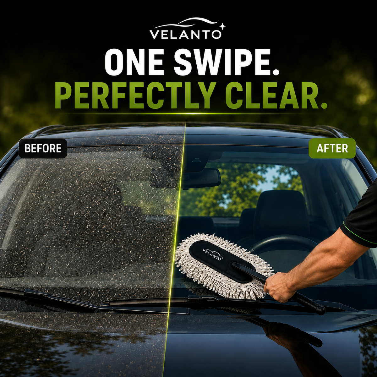 Car Duster with Microfiber Towel Combo | Paraffin Wax Infused Cotton Strands