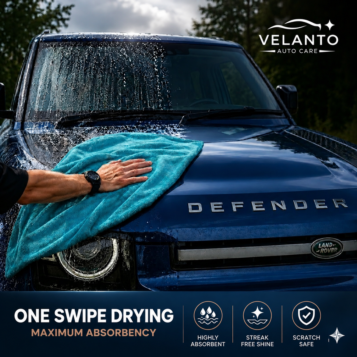 VELANTO 1200 GSM Microfiber Cloth 40x60 cm