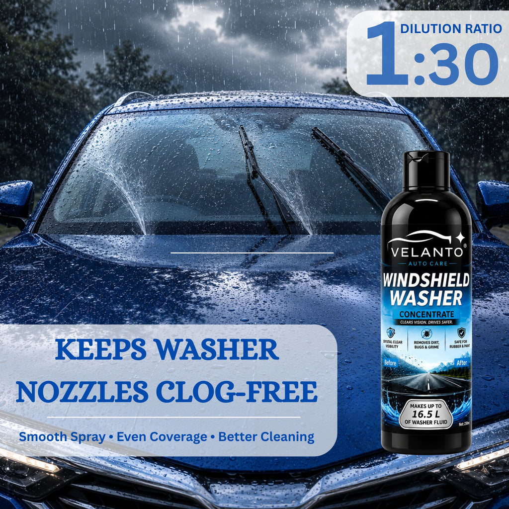 VELANTO Windshield Water Concentrate 500ml - Use Only 20ml Per Liter