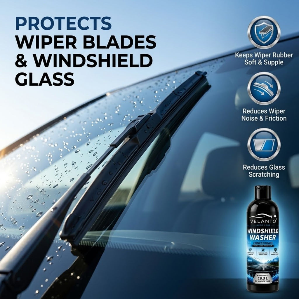 VELANTO Windshield Water Concentrate 500ml - Use Only 20ml Per Liter